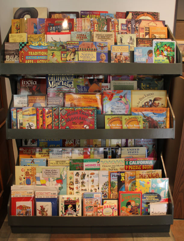 Children's books in display